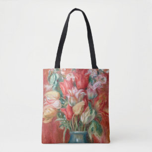 Pierre-Auguste Renoir - Tulip Bouquet Tote Bag
