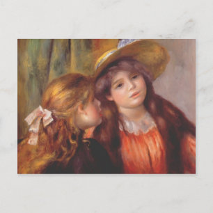 Pierre-Auguste Renoir- Two girls Postcard