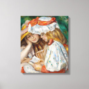 Pierre-Auguste Renoir - Two Girls Reading Canvas Print