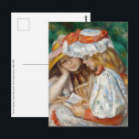 Pierre-Auguste Renoir - Two Girls Reading Postcard<br><div class="desc">Two Girls Reading / Jeunes filles lisant - Pierre-Auguste Renoir,  1890-1891</div>