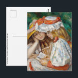 Pierre-Auguste Renoir - Two Girls Reading Postcard<br><div class="desc">Two Girls Reading / Jeunes filles lisant - Pierre-Auguste Renoir,  1890-1891</div>