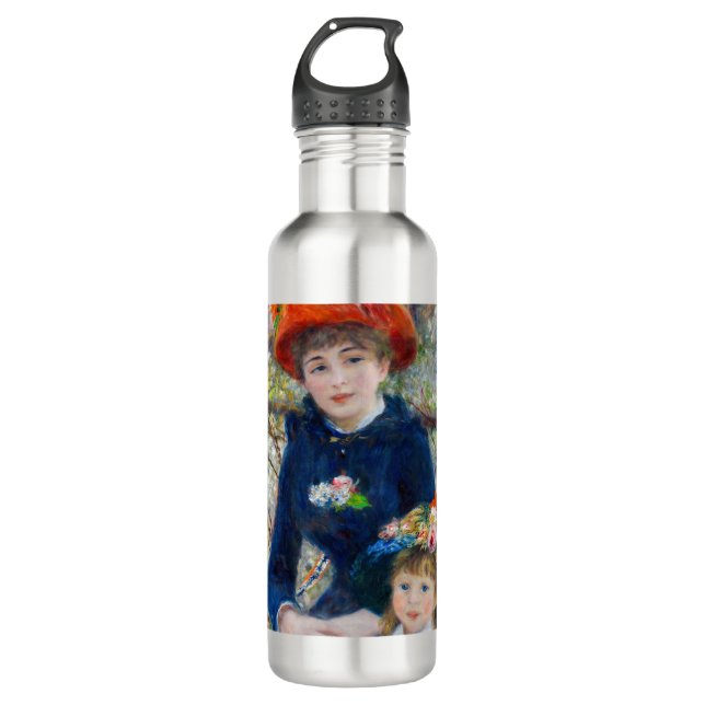 Pierre-Auguste Renoir - Two sisters on the Terrace 710 Ml Water Bottle (Front)