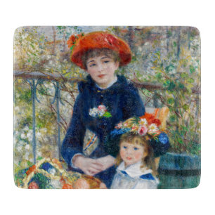 Pierre-Auguste Renoir - Two sisters on the Terrace Cutting Board