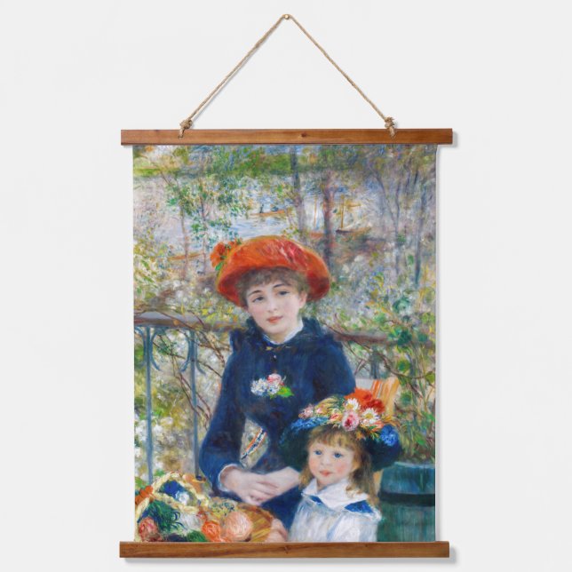 Pierre-Auguste Renoir - Two sisters on the Terrace Hanging Tapestry (Front)