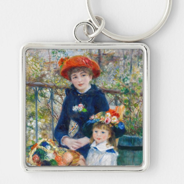 Pierre-Auguste Renoir - Two sisters on the Terrace Keychain (Front)