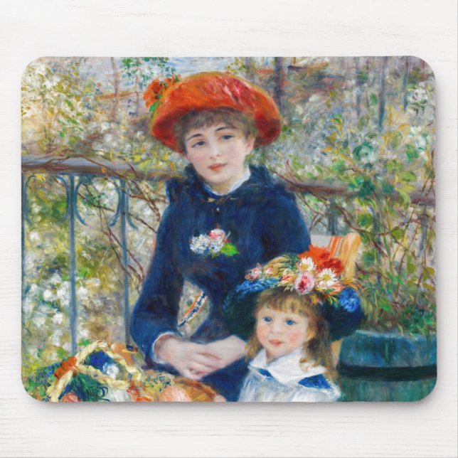Pierre-Auguste Renoir — Two sisters on the Terrace Mouse Pad (Front)