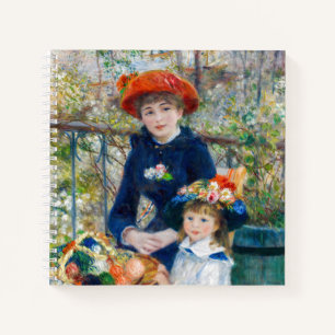 Pierre-Auguste Renoir - Two sisters on the Terrace Notebook