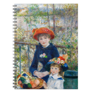 Pierre-Auguste Renoir - Two sisters on the Terrace Notebook
