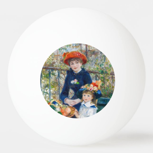 Pierre-Auguste Renoir - Two sisters on the Terrace Ping Pong Ball (Front)