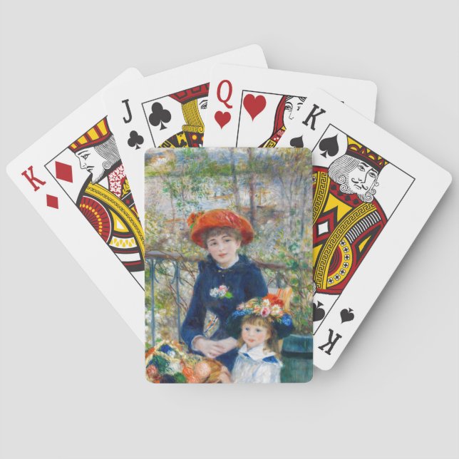 Pierre-Auguste Renoir - Two sisters on the Terrace Playing Cards (Back)