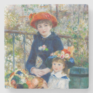 Pierre-Auguste Renoir - Two sisters on the Terrace Stone Coaster