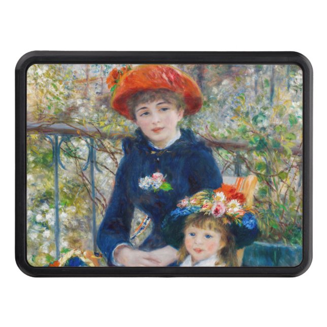 Pierre-Auguste Renoir - Two sisters on the Terrace Trailer Hitch Cover (Front)
