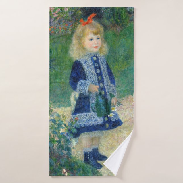 Pierre-Auguste Renoir - Une fille avec une canne d (Serviette de bain)