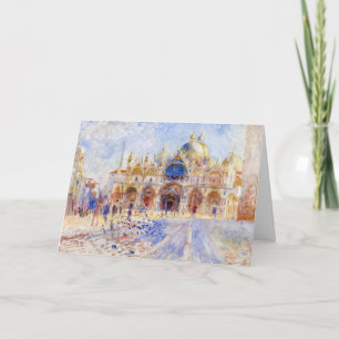 Pierre-Auguste Renoir - Venice, Piazza San Marco Card