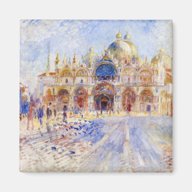 Pierre-Auguste Renoir - Venice, Piazza San Marco Magnet (Front)