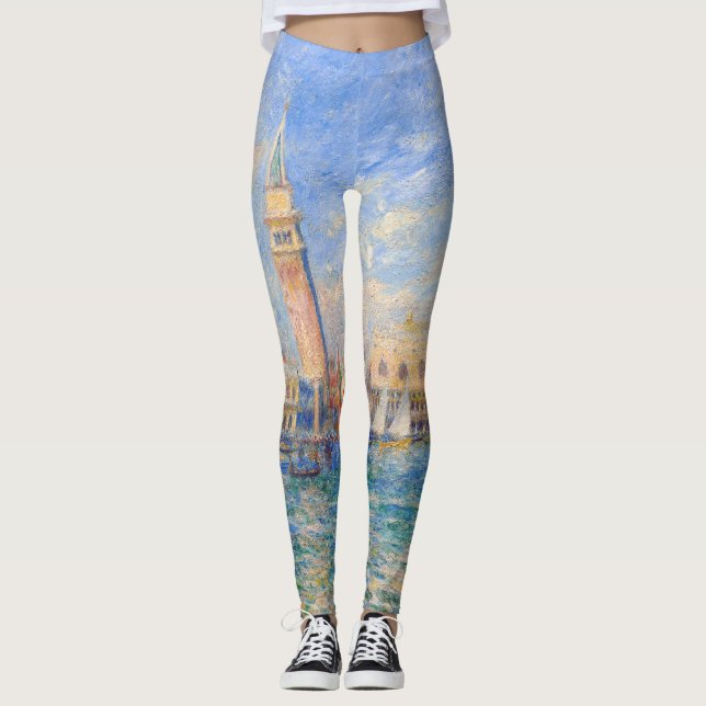 Pierre-Auguste Renoir - Venice, the Doge's Palace Leggings (Front)