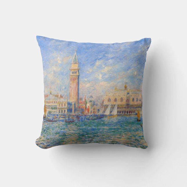 Pierre-Auguste Renoir - Venice, the Doge's Palace Throw Pillow (Front)