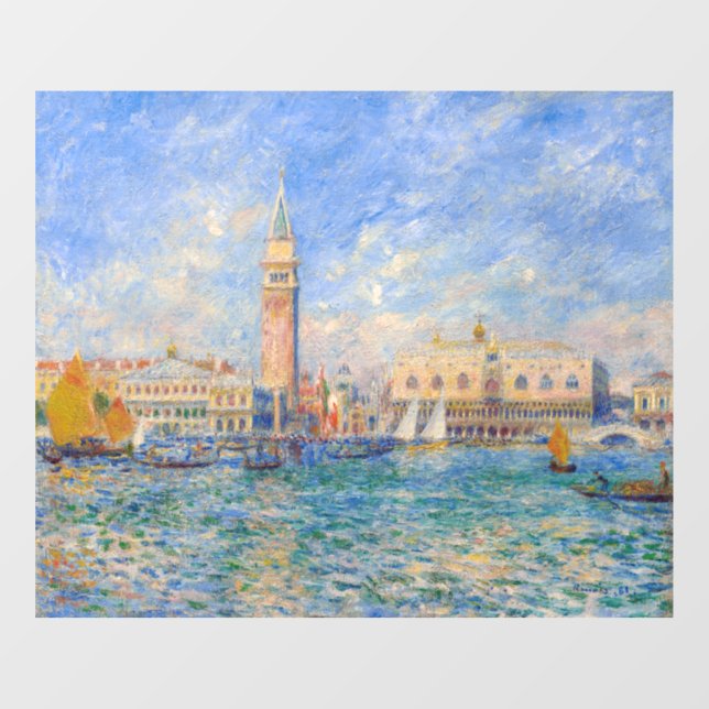Pierre-Auguste Renoir - Venice, the Doge's Palace Window Cling (Sheet)