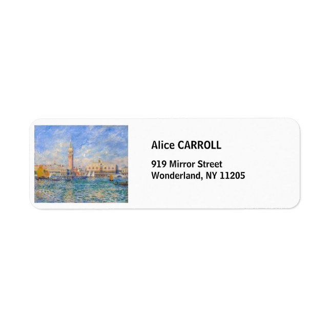 Pierre-Auguste Renoir - Venise, le Palais des Doge (Devant)