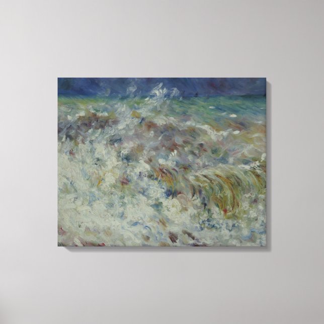 Pierre Auguste Renoir Vintage The Wave Canvas Print (Front)