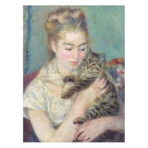 Pierre-Auguste Renoir - Woman with a Cat Tablecloth