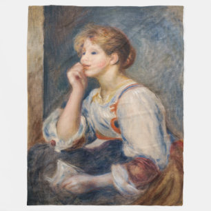 Pierre-Auguste Renoir - Woman with a Letter Fleece Blanket