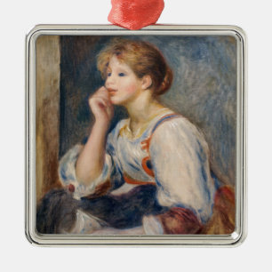 Pierre-Auguste Renoir - Woman with a Letter Metal Ornament