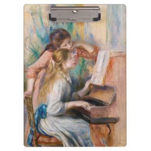Pierre Auguste Renoir - Young Girls at the Piano Clipboard