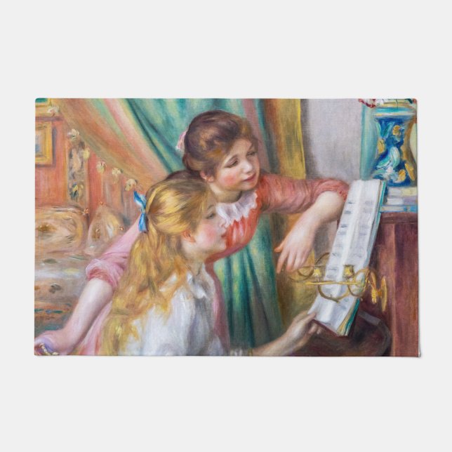Pierre Auguste Renoir - Young Girls at the Piano Doormat (Front)