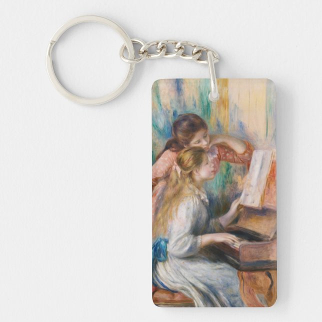 Pierre Auguste Renoir - Young Girls at the Piano Keychain (Front)