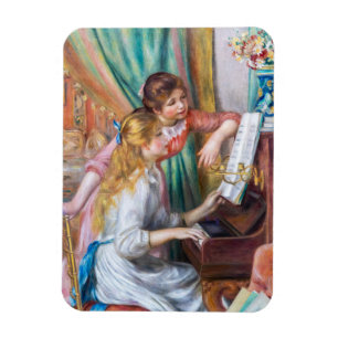 Pierre Auguste Renoir - Young Girls at the Piano Magnet