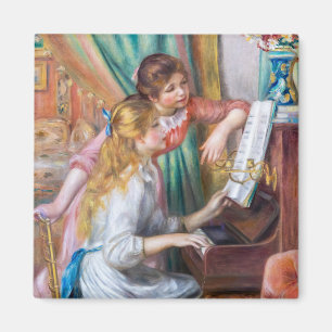 Pierre Auguste Renoir - Young Girls at the Piano Magnet