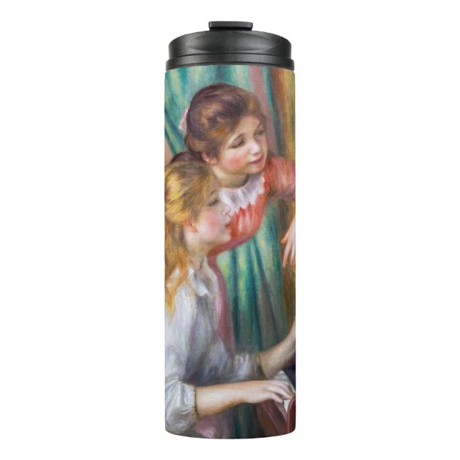 Pierre Auguste Renoir - Young Girls at the Piano Thermal Tumbler (Front)