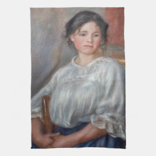 Pierre-Auguste Renoir - Young Woman Seated Kitchen Towel