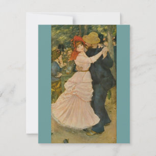 Pierre-Auguste Renoir's Dance at Bougival (1883) Invitation