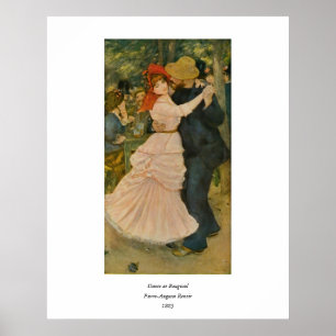 Pierre-Auguste Renoir's Dance at Bougival (1883) Poster