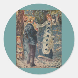 Pierre-Auguste Renoir's The Swing (1876) Classic Round Sticker