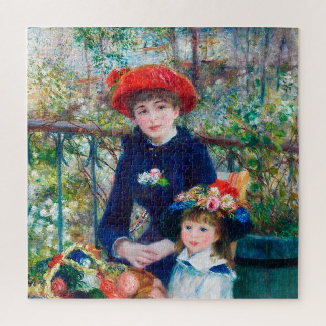 Pierre-Auguste Renoir's Two Sister On The Terrace Jigsaw Puzzle (Vertical)