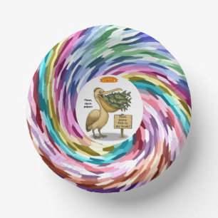 Pierre circus pelican paper plate