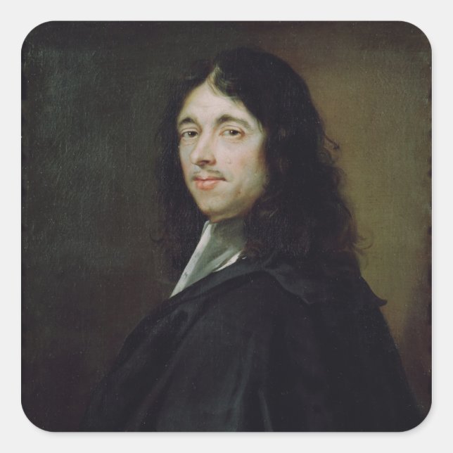 Pierre Fermat Square Sticker (Front)