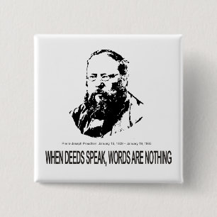 Pierre-Joseph Proudhon 2 Inch Square Button
