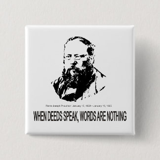 Pierre-Joseph Proudhon 2 Inch Square Button