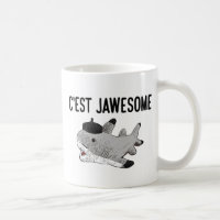 Pierre la tasse de requin (gaucher)