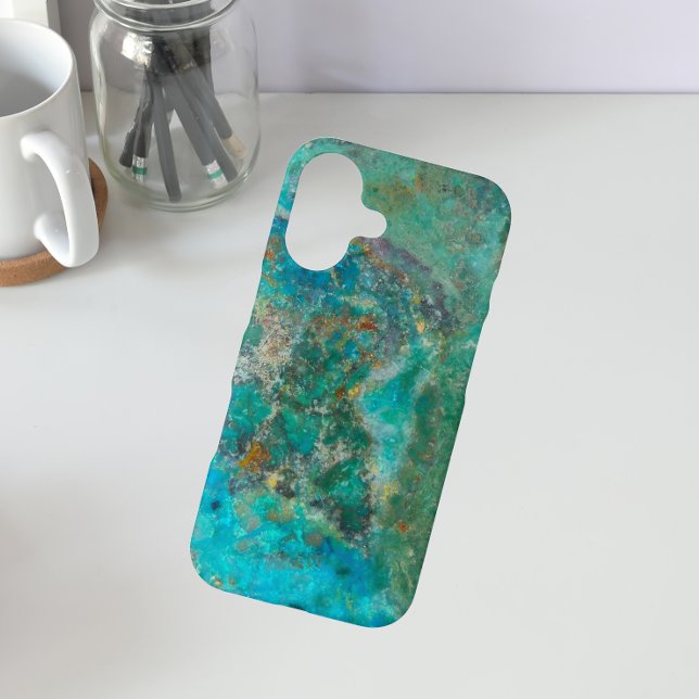 Pierre minérale bleu Chrysocolla (In Situ)