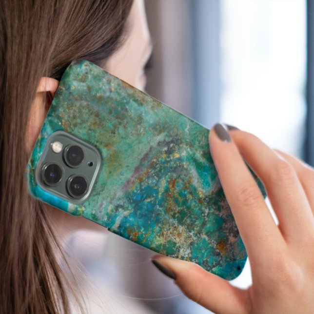 Pierre minérale bleu Chrysocolla (In Situ)