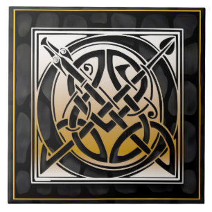 Pierre noire Celtique O Carreau Monogramme