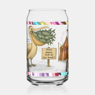 Pierre pelican's brilliant beak can glass