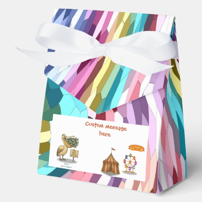 Pierre pelican's brilliant beak favor box (Front)