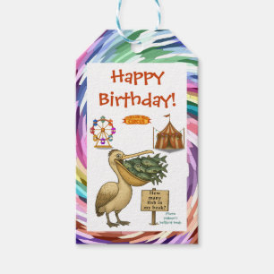 Pierre pelican's brilliant beak gift tags