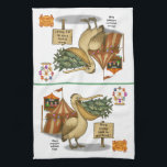 Pierre pelican's brilliant beak kitchen towel<br><div class="desc">Presenting Pierre the pelican with his world record beak! He can hold fish by the dozen, bowling balls by the trio, and even an entire child’s tricycle. Nothing defeats Pierre’s dazzling abilities. Step right up and guess how many wonders he’s carrying in his brilliant beak today! You can find lots...</div>